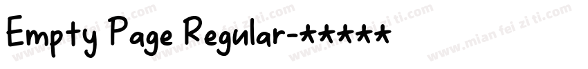 Empty Page Regular字体转换